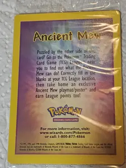 Ancient Mew FACTORY SEALED Pokemon 2000 Promo Card. $123.00 PPD TO ANY US ZIP - Image 1
