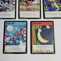 Neopets TCG Card Lot Of 8 Yellow Cards Warf Snowbunny Faerie Uni Ice Scimitar + - Image 4