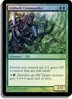 Ambush Commander - Foil - Duel Decks: Elves vs. Goblins #1/62 MTG Magic The Gath - Image 1