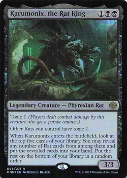 Karumonix, the Rat King Phyrexia: All Will Be One Foil - Image 1