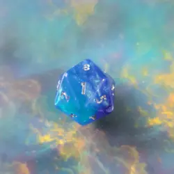Edge of Eternities Oversized Dice D20 Translucent Blue Galaxy Magic MTG EOE - Image 2