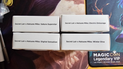 FULL SET SEALED NON-FOIL Hatsune Miku English 4 Secret Lair Sakura Superstar - Image 1