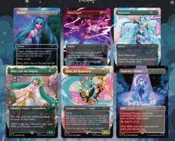 FULL SET SEALED NON-FOIL Hatsune Miku English 4 Secret Lair Sakura Superstar - Image 4