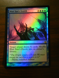 MTG FOIL Mirrodin Besieged Rare Blue Sun's Zenith Excellent - NM Condition - Image 1
