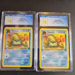 Pokemon Omanyte 52/62 1999 Fossil - 1st Edition CGC Pristine 10 - Image 3