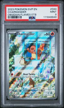2023 POKEMON SVP EN-SV BLACK STAR PROMO #044 CHARMANDER PSA 9 - Image 1