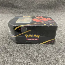 Pokemon TCG Crown Zenith Galarian Zapdos Tin Set 5 Packs, Sealed Tin is Worn - Image 3