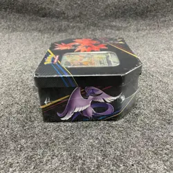 Pokemon TCG Crown Zenith Galarian Zapdos Tin Set 5 Packs, Sealed Tin is Worn - Image 4
