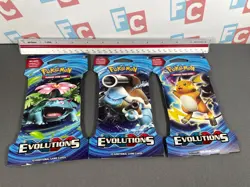 Pokemon Evolutions XY Raichu 3 TCG Sealed Blister Booster Packs Lot Sleeved Blas - Image 2