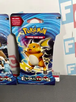 Pokemon Evolutions XY Raichu 3 TCG Sealed Blister Booster Packs Lot Sleeved Blas - Image 5