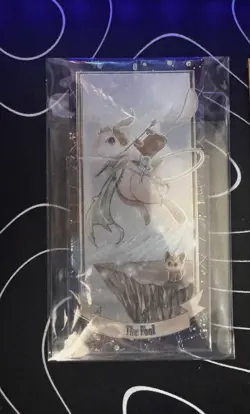 NON TCG Chinese Pokemon Elf Eif Origin Collection Tarot The Fool Mew Gold - Image 1