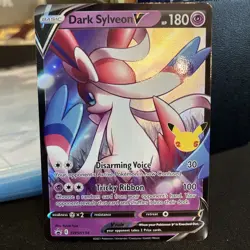 Pokemon TCG Dark Sylveon v SWSH134 Black Star Promos Celebrations Holo NM - Image 1