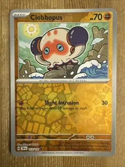 Clobbopus 112/191 Pokemon Scarlet Violet Surging Sparks Reverse Holo NM - Image 1