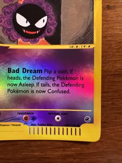 Pokemon TCG Expedition Base Set Gastly 109/165 Reverse Holo Rare LP Condition - Image 4