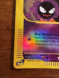 Pokemon TCG Expedition Base Set Gastly 109/165 Reverse Holo Rare LP Condition - Image 5