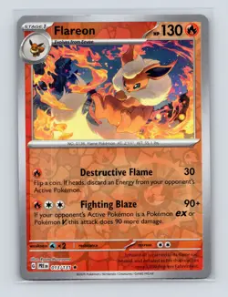Pokemon TCG Flareon 013/131 SV: Prismatic Evolutions Reverse Holo NM - Image 1