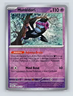 Pokemon TCG Munkidori 044/131 SV: Prismatic Evolutions Reverse Holo NM - Image 1