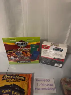 Large Sealed Pokemon Lot, mixed sets, Mystery Power Box, Booster Bundle - Image 3