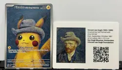 2023 Pokemon SVP Black Star Promo #085 Van Gogh Pikachu with Grey Felt Hat - Image 3
