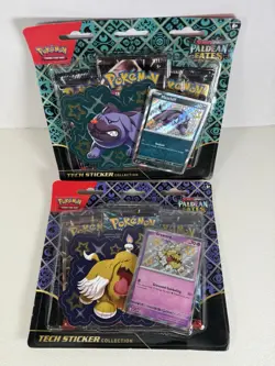 Pokemon Paldean Fates Tech Sticker Collection Lot of 2 - Image 1