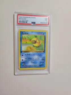 Psyduck - Pokemon Fossil First 1st Edition #53 - Near Mint PSA 7 - Image 2