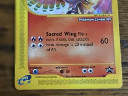 Pokemon Wotc Black Star Promo # 51/53 HO-OH ""Pokemon Center Stamped "" - Image 3