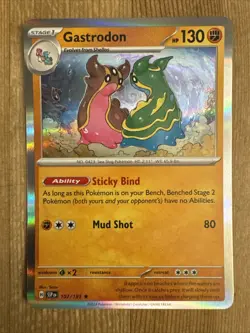 Gastrodon 107/191 Pokemon Scarlet Violet Surging Sparks Holo NM - Image 1