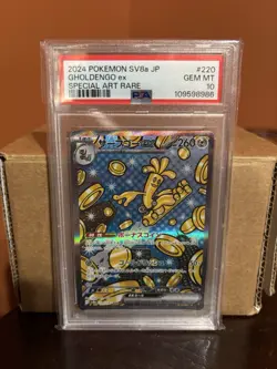 Pokemon Gholdengo EX TCG Terastal Festival 220/187 Special Art Rare JP - PSA 10 - Image 1