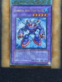 Yugioh Elemental Hero Steam Healer DP1-EN013 Ultra Rare 1st Ed LP - Image 1