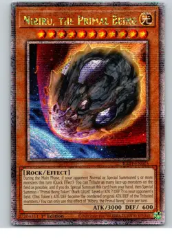 Yugioh Nibiru, the Primal Being RA01-EN015 Quarter Century Rare 1st Ed NM - Image 1