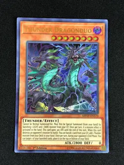 YUGIOH THUNDER DRAGONDUO MP19-EN170 1ST ULTRA X1 - Image 1