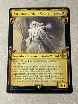 MTG English Saruman of Many Colors (Showcase Scrolls) NM Foil - Image 1