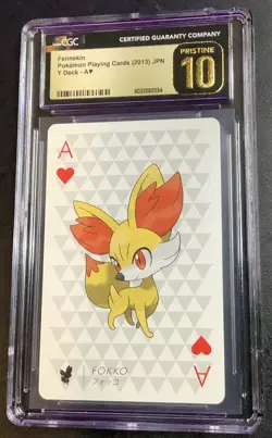 Set Of Three Pokemon Playing Cards-Braixen, Delphox, And Fennekin-All CGC 10 - Image 2