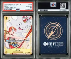 PSA 10 Zeus Nami R OP11-106 A Fist of Divine Speed ONE PIECE Card Japanese - Image 3