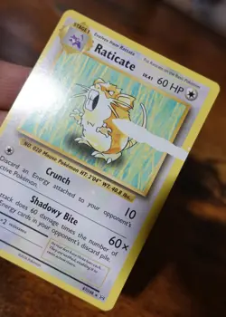Raticate 67/108 XY Evolutions Obstruction Error Misprint Pokemon Card LP - Image 3