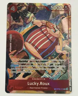 Lucky.Roux (TR) OP09-015 A Fist of Divine Speed Foil English One Piece Card - Image 1