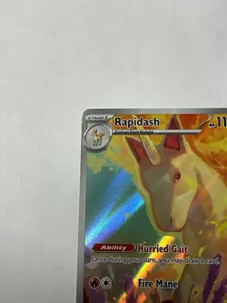 Rapidash 189/182 Illustration Pokemon Card “Destined Rivals” Near Mint - Image 3