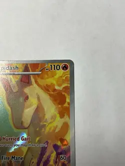 Rapidash 189/182 Illustration Pokemon Card “Destined Rivals” Near Mint - Image 4