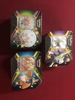 Pokemon Trading Card Game Shining Fates V-tin Eldegoss, Cramorant, Boltund. - Image 1