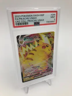 2023 POKEMON SWORD SHIELD Card PIKACHU V VMAX #286 CRZ COLLECTION grade PSA 9 - Image 5