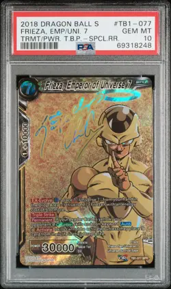 PSA GEM MT 10 - Frieza, Emperor/Unv 7 Special Rare Dragon Ball Super Card Game T - Image 1