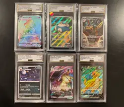 Lot of 6 Pokemon AGS 10 Graded Slabs - Snorlax, Dragonite, Mimikyu Cards - Image 1