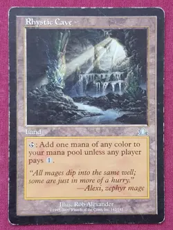 Magic The Gathering PROPHECY RHYSTIC CAVE land card MTG - Image 1