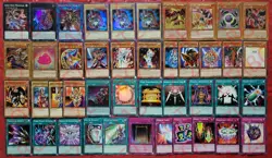 YUGIOH Yugi Deck 43 Cards Dark Magician *Slifer* Eternal Soul *Silent* - Image 1