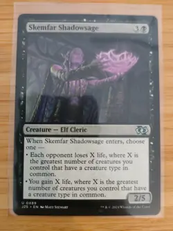 MTG Skemfar Shadowsage 0489 J25 Foundations M/NM Free UK P&P - Image 1
