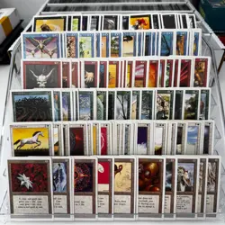 134 UNIQUE DIFFERENT MTG MAGIC THE GATHERING REVISED CARDS AS PICTURED. VG. - Image 1
