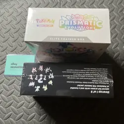 Pokemon TCG Prismatic Evolutions Elite Trainer Box + Surprise Box Sealed New - Image 3