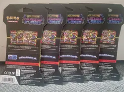 Pokemon TCG Sleeved Phantasmal Flames Booster Pack (Lot Of 5) - Image 2