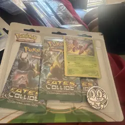 Pokemon Tcg XY Fates Collide Blister 3 pack- Vivillon Promo - Image 1