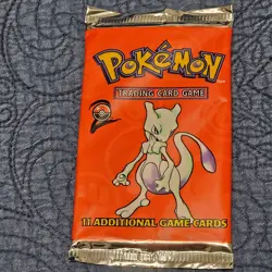 WOTC Pokemon Base Set 2 Booster Pack FACTORY SEALED Mewtwo Artwork - Image 1